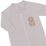Macacão longo c/ zíper em algodão egípcio Cachorrinhos - Mini & Co.