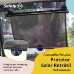 Tela Protetor Solar Retrátil com Ventosas - Safety 1st