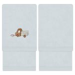 Kit com 2 toalhinhas de boca atoalhadas Cachorrinhos - Mini & Co.