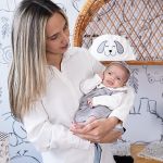 Body longo c/ Vestido em algodão egípcio Farm - Mini & Co.