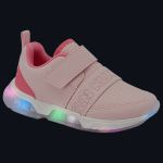 Tênis de Led Infantil Light Rosa Claro - Klin