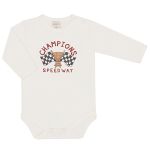Body longo c/ Calça em algodão egípcio Racer - Mini & Co.