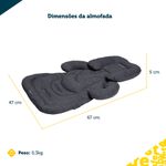 Almofada SafeHuggy para Carrinho e Bebê Conforto Dark Melange - Safety 1st
