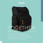 Mochila Maternidade Multifuncional Togheter Preta - Infanti