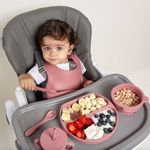 Babador de Silicone Pega Migalhas Piccolo Terracota (6m+) - Infanti