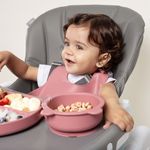 Babador de Silicone Pega Migalhas Piccolo Terracota (6m+) - Infanti