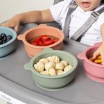 Bowl de Silicone Ursinho Piccolo Terracota (6m+) - Infanti