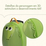 Mala de rodinhas Infantil Safari Croco (3a+) - Tiny Love