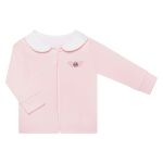 Casaco c/ Body regata e Calça em Algodão Egípcio Rosa - Bibe