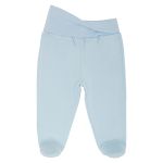 Casaco c/ Body regata e Calça em Algodão Egípcio Azul - Bibe