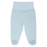 Casaco c/ Body regata e Calça em Algodão Egípcio Azul - Bibe