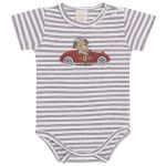 Body curto c/ Short em algodão egípcio Racer - Mini & Co