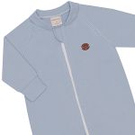 Macacão longo c/ zíper em algodão egípcio Azul Niagara - Mini & Co.