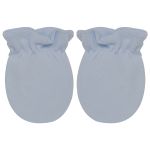 Kit Touca e Luva em algodão egípcio Azul Niagara - Mini & Co.