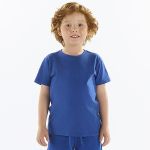 Camiseta em meia malha Azul Olímpico - Up Baby
