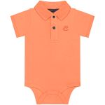 Body Polo em suedine Tangerina - Up baby