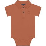 Body Polo em suedine Marrom Argila - Up baby