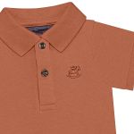 Body Polo em suedine Marrom Argila - Up baby