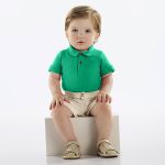 Body Polo em suedine Verde Azevinho - Up baby