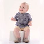 Bermuda em linho Areia - Up Baby