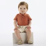 Bermuda em linho Natural - Up Baby