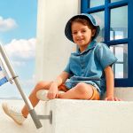 Chapéu Bucket Kids em Jeans - Up Baby