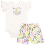 Body curto c/ Short em suedine Patinha - Up Baby