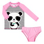 Conjunto de banho Panda: Camiseta Surfista + Calcinha - Tip Top