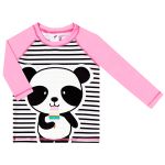 Conjunto de banho Panda: Camiseta Surfista + Calcinha - Tip Top