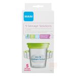 Potes c/ Tampa para Armazenar Leite Storage Solution 5un - MAM