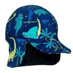 Conjunto de banho Dino Floresta: Camiseta Surfista + Boné + Sunga - Tip Top