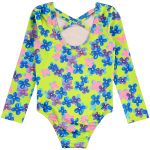 Maiô longo c/ proteção UV FPS +50 Floral Verde - Up Baby