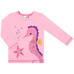 Conjunto de banho Kids Cavalo Marinho: Camiseta Surfista + Biquini + Calcinha - Tip Top
