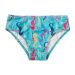 Conjunto de banho Kids Cavalo Marinho: Camiseta Surfista + Biquini + Calcinha - Tip Top