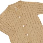 Macacão longo em tricot 100% Algodão Trançado Topázio - Mini & Co.