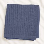 Manta em tricot Trançado Jeans - Mini & Co.