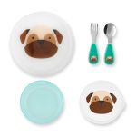 Kit de Alimentação Zoo Cachorro Pug Preston (12m+) - Skip Hop