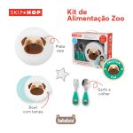 Kit de Alimentação Zoo Cachorro Pug Preston (12m+) - Skip Hop