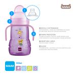 Copo de Transição Trainer+ Rosa 220ml (4m+) - MAM