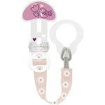 Prendedor para Chupeta Clip It! & Cover Floral Rosa - MAM