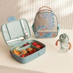 Kit Escolar: Lancheira Térmica + Bentô Box Magic Dino (3a+) - Buba