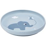 Prato em Silicone com Ventosa Cloudy Azul (6m+) - Buba