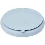 Prato em Silicone com Ventosa Cloudy Azul (6m+) - Buba