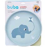 Prato em Silicone com Ventosa Cloudy Azul (6m+) - Buba