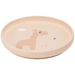 Prato em Silicone com Ventosa Cloudy Bege (6m+) - Buba