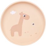Prato em Silicone com Ventosa Cloudy Bege (6m+) - Buba