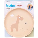 Prato em Silicone com Ventosa Cloudy Bege (6m+) - Buba