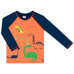 Conjunto de banho Dinossauros: Camiseta Surfista + Sunga - Tip Top