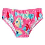 Conjunto de banho Peixes: Camiseta Surfista + Boné + Calcinha - Tip Top
