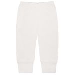 Body longo c/ Calça (Mijão) em algodão egípcio Marfim - Mini & Co.